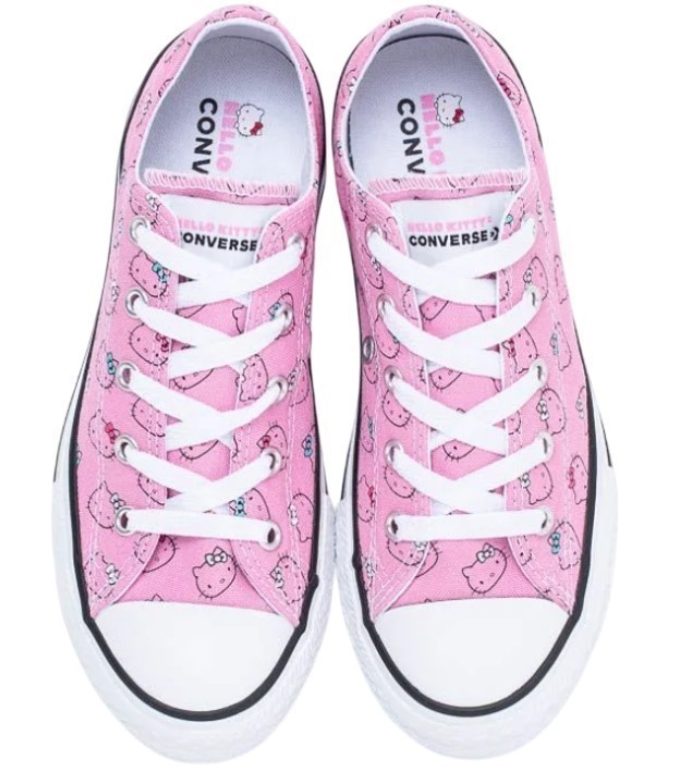 CONVERSE Unisex Helly Kitty x Chuck Taylor All Star Ox, UK 5 (Women) / 3 (M