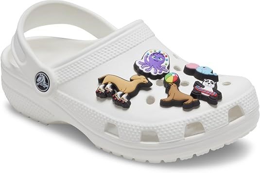 CROCS Jibbitz Animal Shoe Charms, Fun Animal Friends, 5 Pack