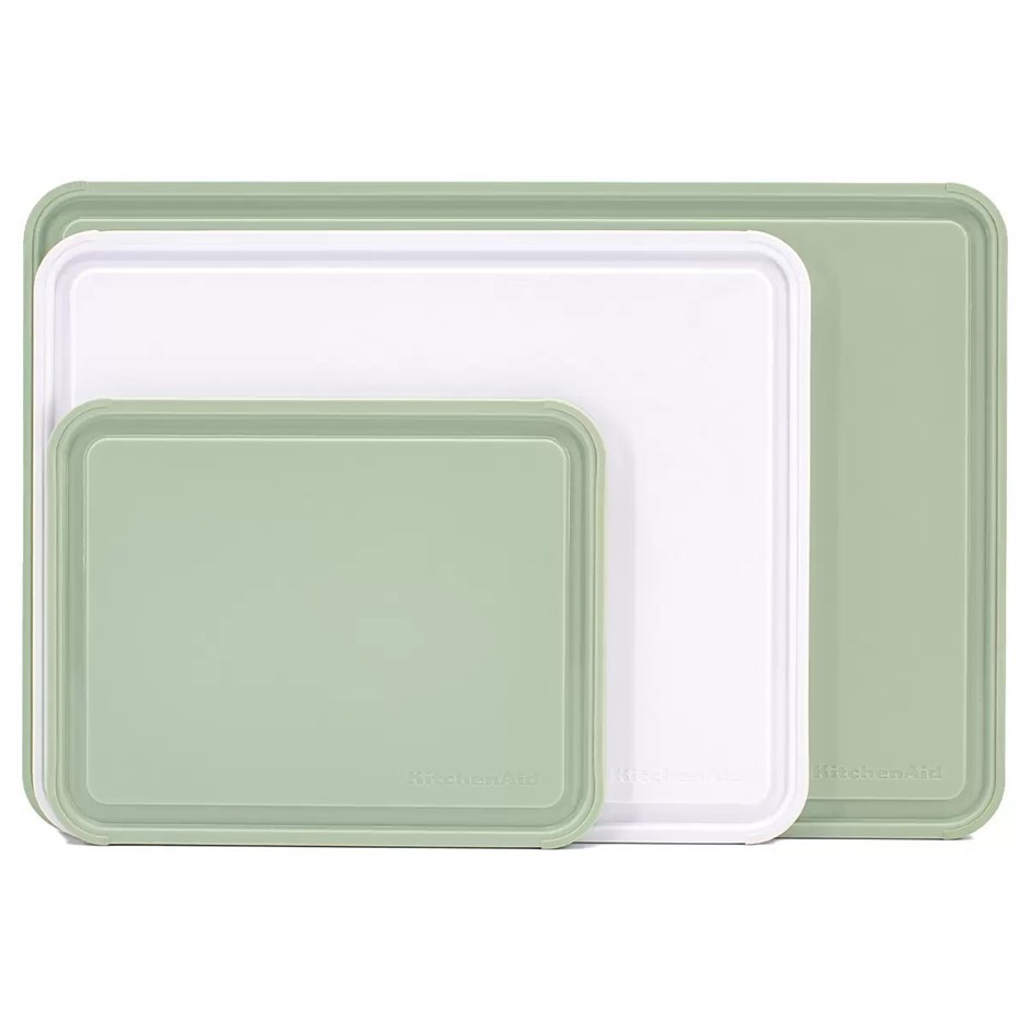 KITCHENAID Non-Slip Cutting Boards 3 Piece Set Pistachio