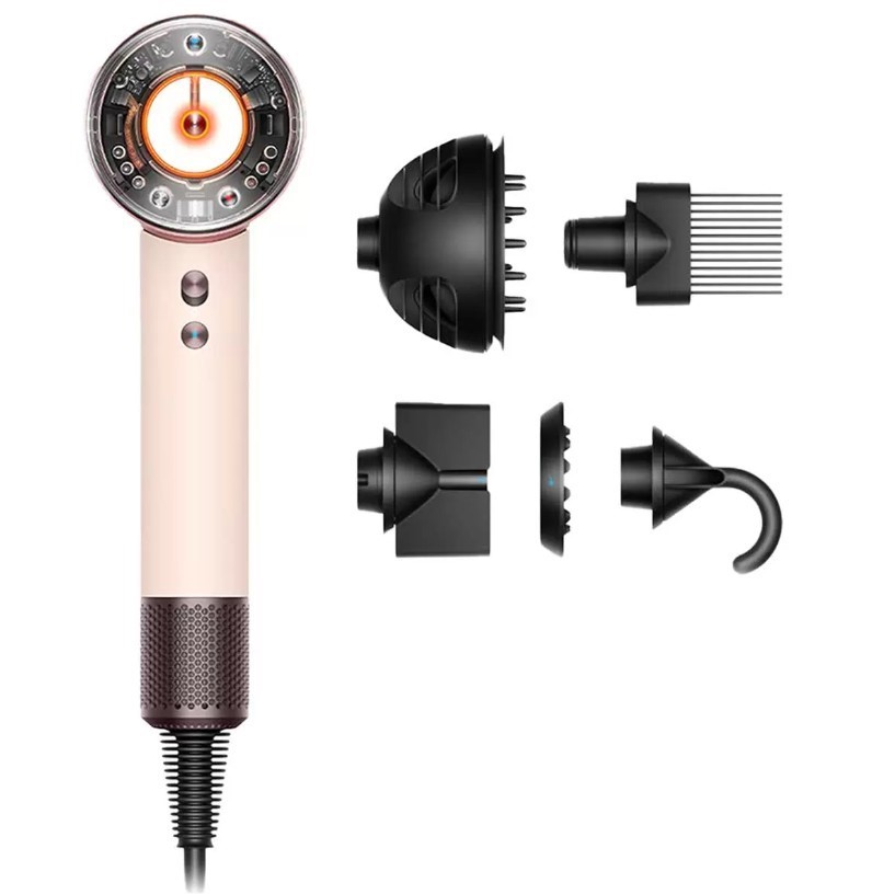DYSON Supersonic Nural Ceramic Hair Dryer, Pink/Rose Gold, 598979-01.
