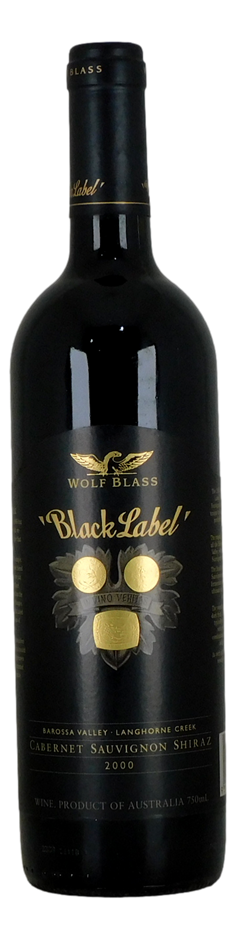 Wolf Blass Black Label Cabernet Shiraz 2000 (1x 750mL)