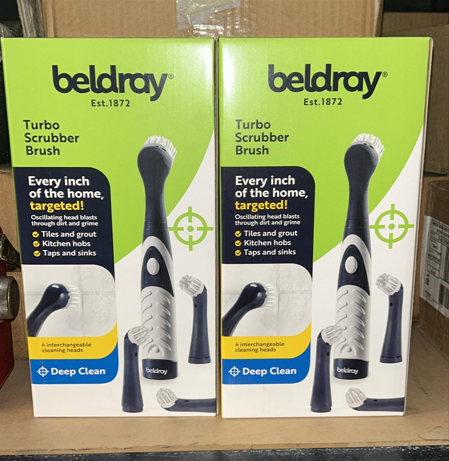 2x BELDRAY Turbo Scrubber Brushes