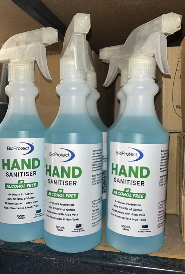 6x BioProtect Hand Sanitiser Sprays (500mL of Hand Sanitiser per Bottle)