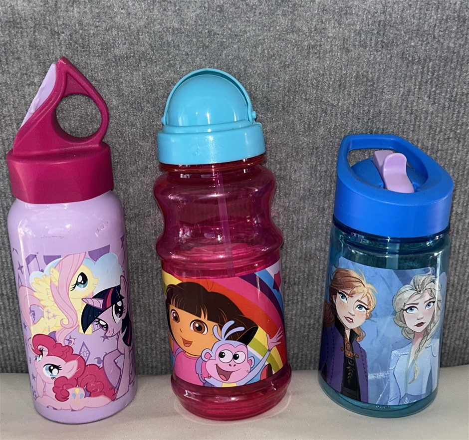 3x Kids Water Bottles