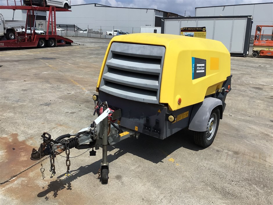 <p>Atlas Copco  XAS 88 Trailer Mounted Compressor</p>