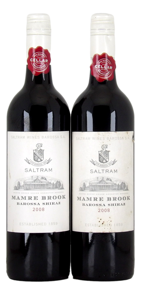 Saltram Mamre Brook Shiraz 2008 (2x 750mL), SA.