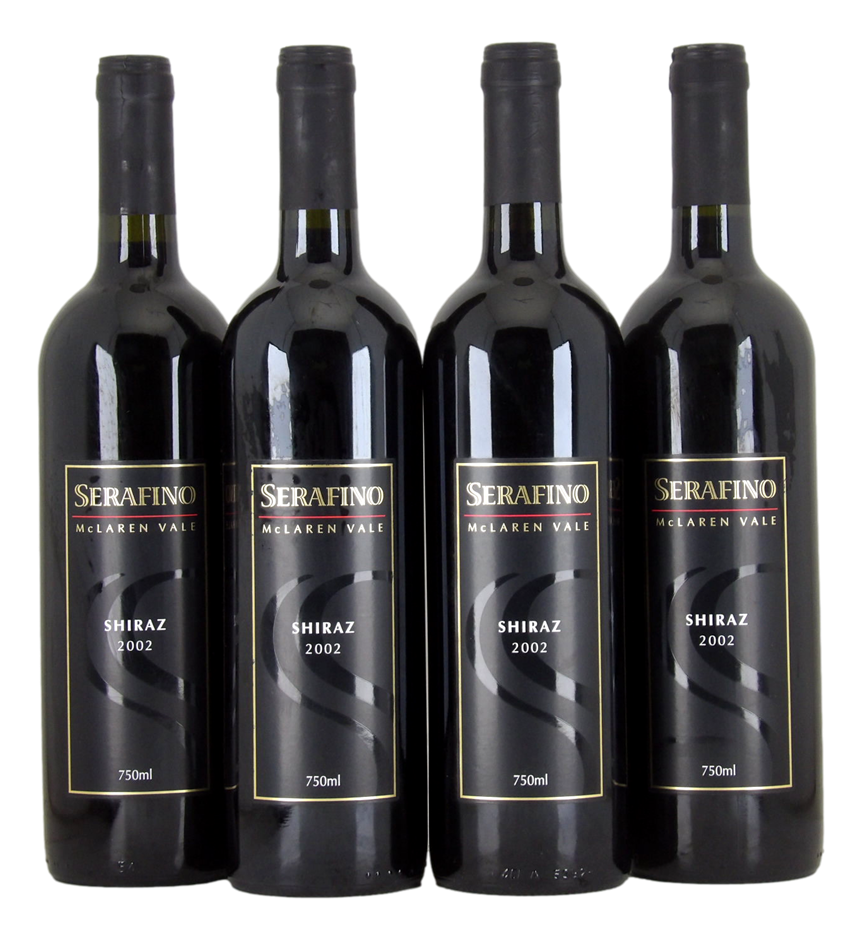 Serafino Shiraz 2002 (4x 750mL), SA.