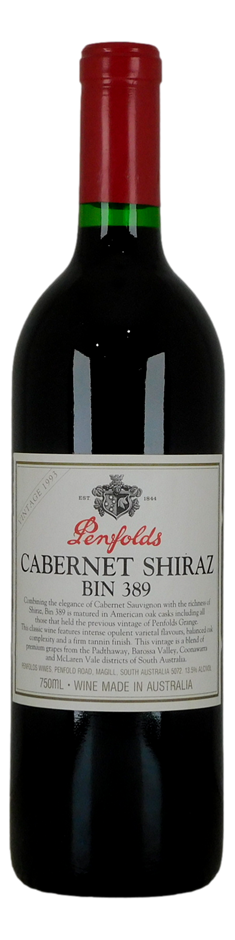 Penfolds Bin 389 Cabernet Shiraz 1993 (1x 750mL) SA.