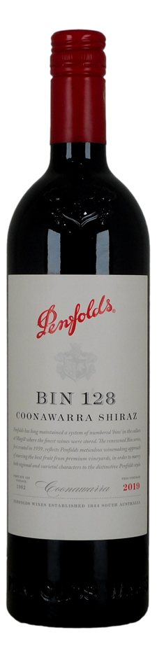Penfolds `Bin 128` Shiraz 2019 (1 x 750mL), Coonawarra, SA.