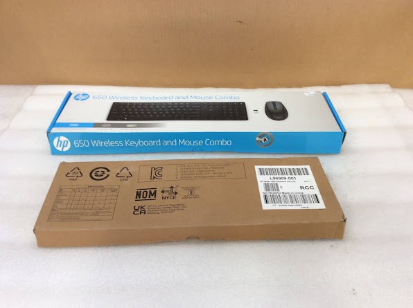 HP 650 Wireless Keyboard & Mouse Combo&HP L96909-001 Halley USB Keyboard