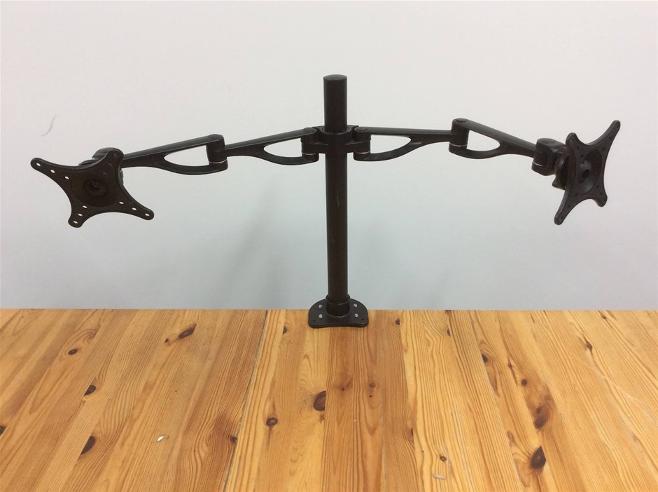 Unknown Brand Dual Arm Desk Mount Monitor Stand With VESA Mount