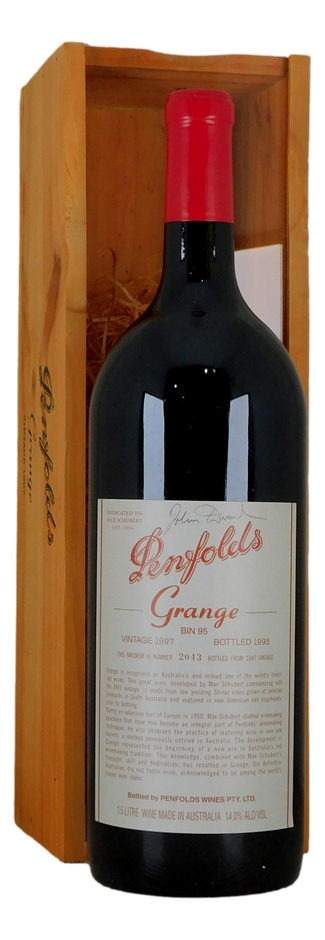 Penfolds Bin 95 Grange 1997 Signed by John Duval (1x 1.5L Magnum) SA.