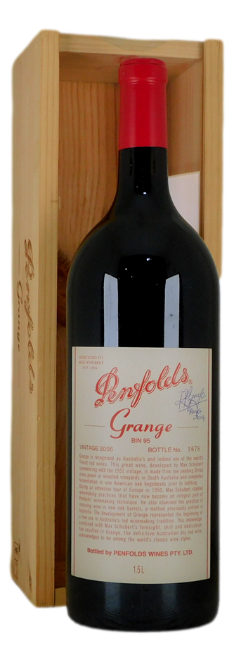Penfolds Bin 95 Grange 2006 Signed by Peter Gago (1 x 1.5L Magnum)