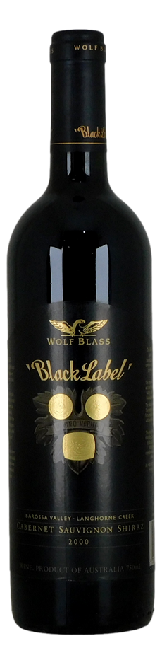 Wolf Blass Black Label Cabernet Shiraz 2000 (1x 750mL)