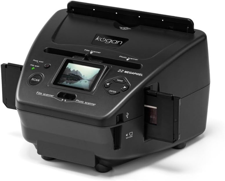 KOGAN 22MP Photo and Film Scanner, Black Buyers Note - Discount Freight Ra