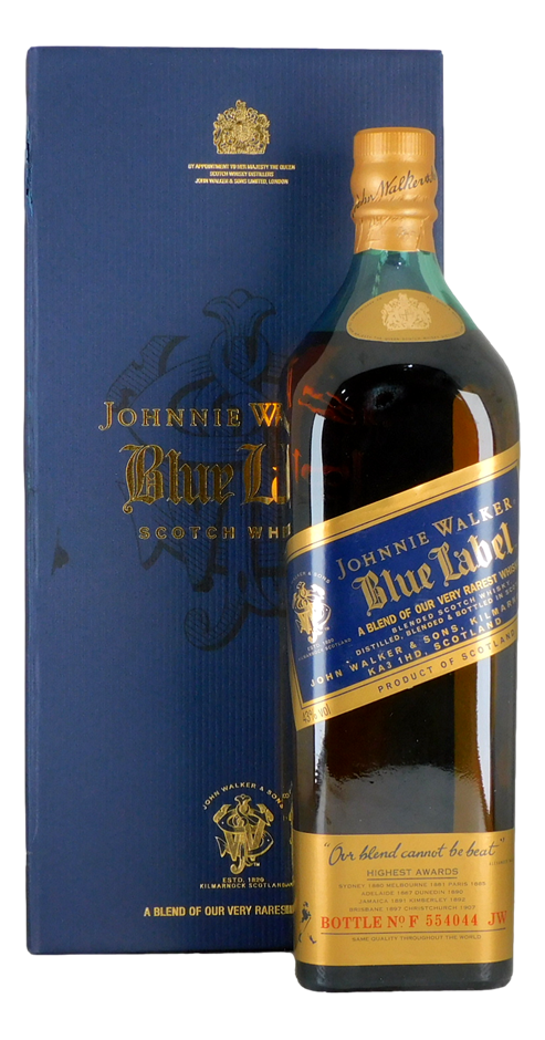 Johnnie Walker Blue Label Blended Scotch Whisky (1x 1L)