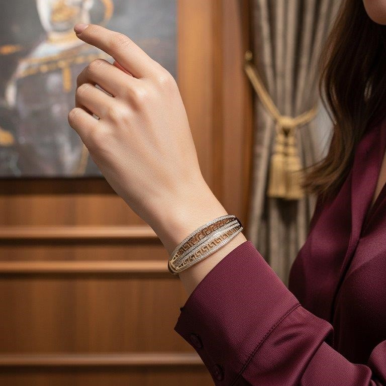 18KGold Filled/Italy Stamped  Bangle -59mm