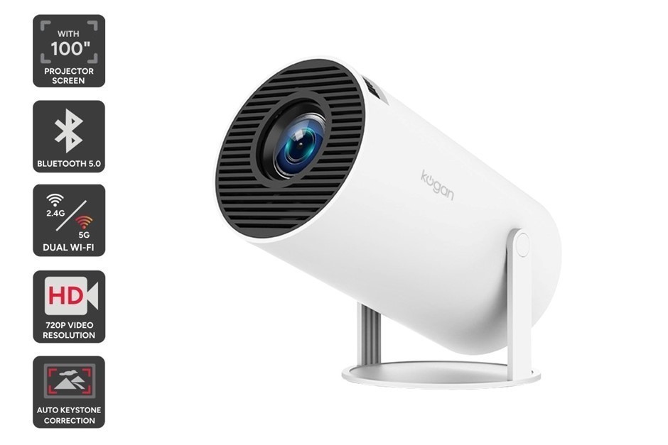 KOGAN Freestyle Wi-Fi Projector with 100'' Projector Screen Buyers Note -