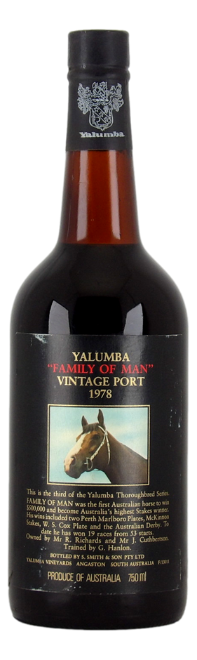 Yalumba Thoroughbred “Family of Man” Vintage Port 1978 (1x 750mL),