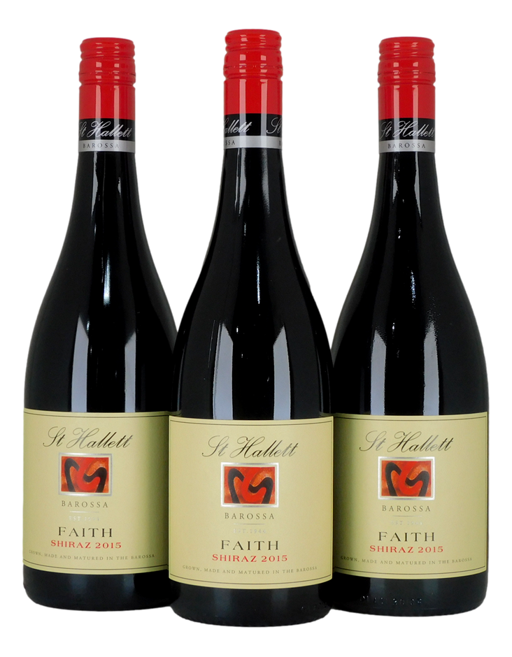 St Hallett Faith  Shiraz  2015 (3x 750mL), Barossa