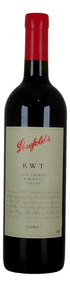 Penfolds RWT Shiraz 2001 (1x 750mL), Barossa.