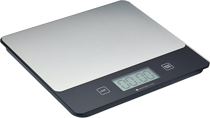 MASTERCLASS Dry and Liquid Digital Kitchen Scales in Gift Box, Rectangular,