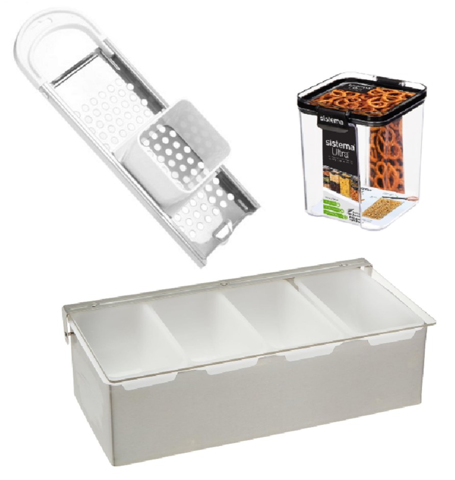 3 x Assorted Kitchen Items: x1 NORPRO Stainless Steel Spaetzle Maker, x1 SI