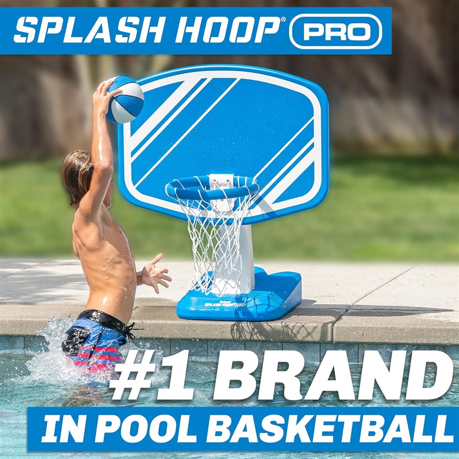 GOSPORTS Splash Hoop Swimming Pool Basketball Game, Includes Poolside Water