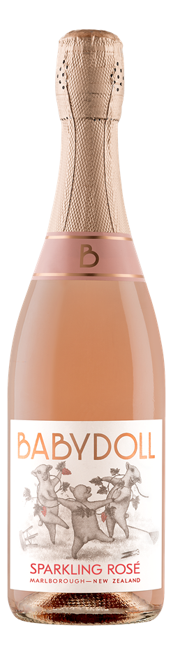 Baby Doll Sparkling Pinot Gris Blush NV (6x750mL) NZ