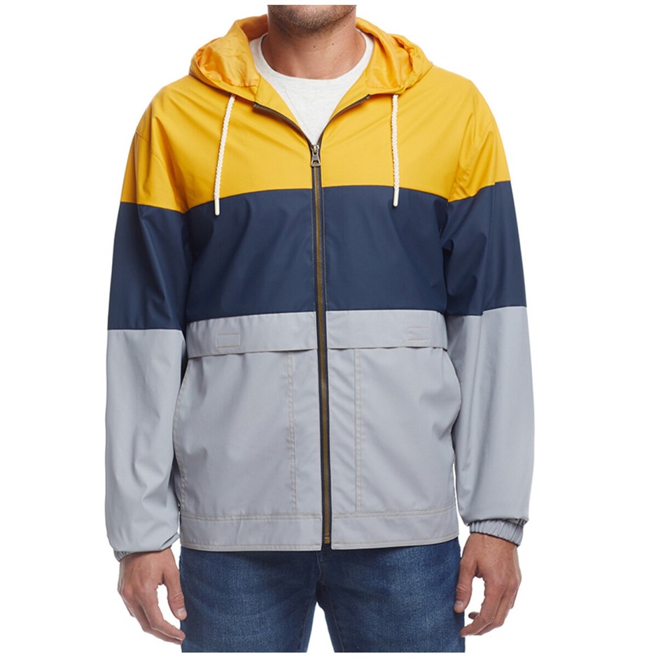 WEATHERPROOF Men's Windbreaker Jacket, Size S, Yellow. NB: has been worn.