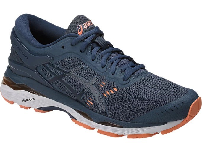 ASICS Women's Gel-Kayano 24 Shoes, Size US8 / EU39.5, Smoke Blue/Dark Blue/