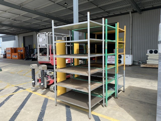 <p>5 Tier Steel Storage Racks x3</p>