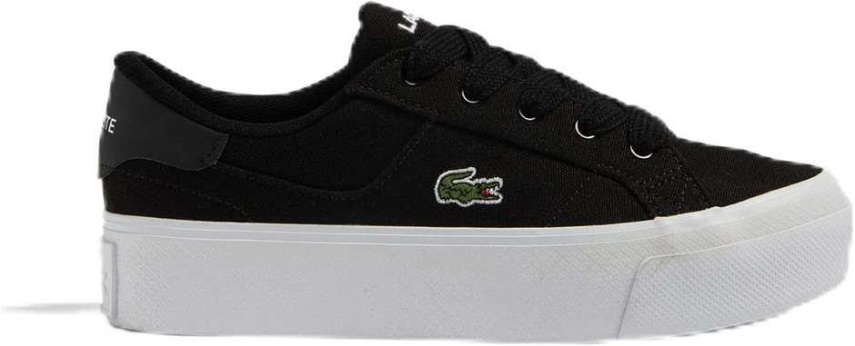 Lacoste Women's Ziane Platform 123 CFA Sneaker, Black, 9 US
