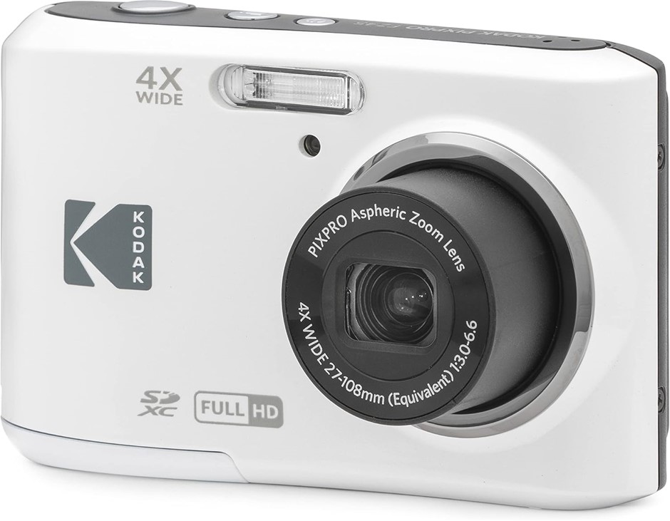 KODAK PIXPRO FZ45 Friendly Zoom Digital Camera, White.
