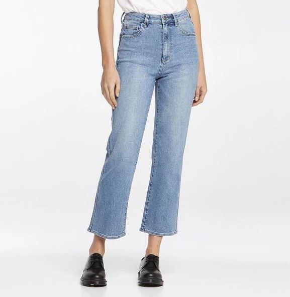 Riders by Lee Women's Hi Straight Crop Jeans, Union Blue, 06