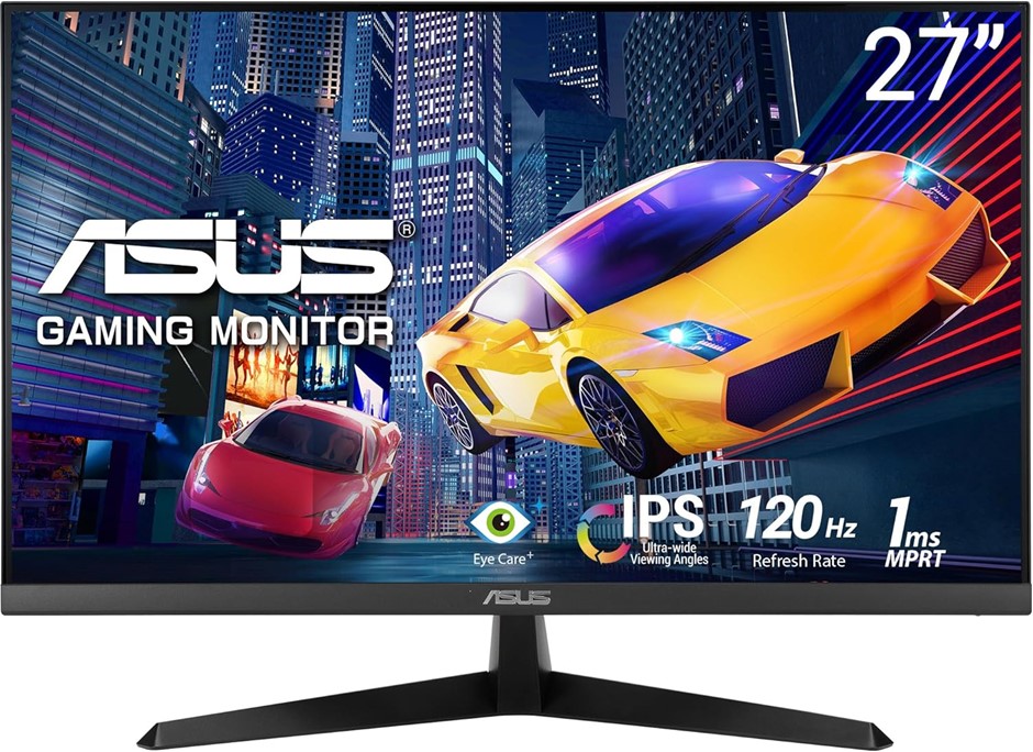 ASUS VY279HGR Eye Care Gaming Monitor – 27-inch, IPS, Full HD, Frameless, 1