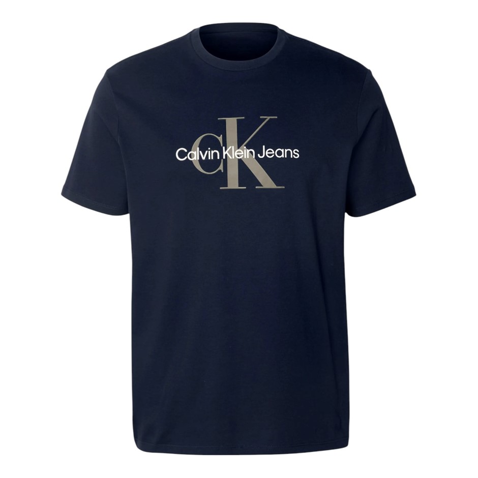 CALVIN KLEIN Men's Tee, Size M, 100% Cotton, Dark Sapphire (CEF), 40DC813.