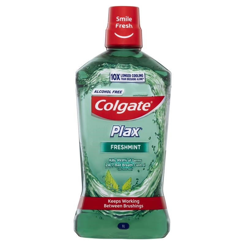 3 x COLGATE Mouthwash, Freshmint, 1L. Buyers Note - Discount Freight Rates