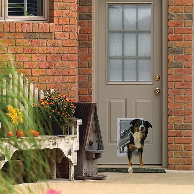 IDEAL PET PRODUCTS Designer Series Ruff-Weather Pet Door with Telescoping F