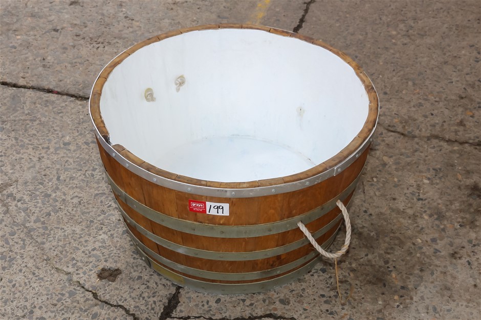 Timber Half Cut Wine Barrel Drink Cooler
