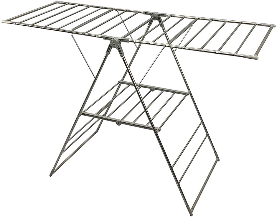 L.T. WILLIAMS Stainless Steel 60cm Clothes Airer, 28 Rails.