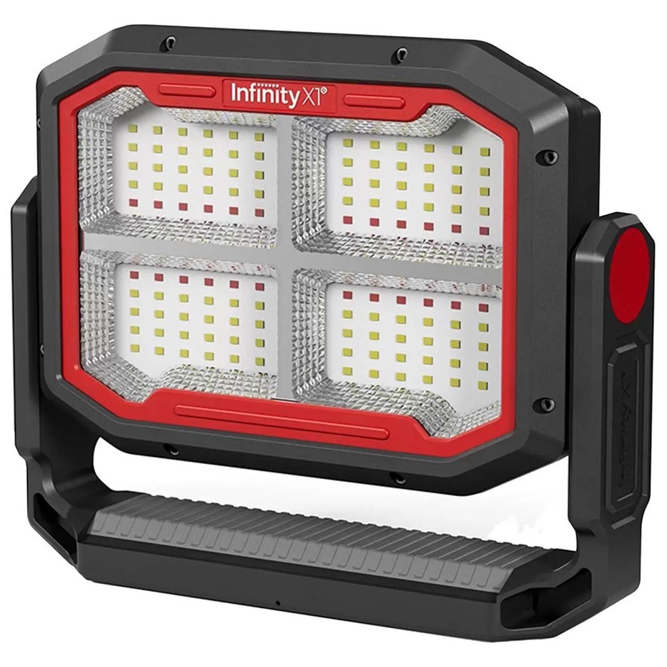 INFINITY X1 Dual Powered Solar Work Light, 3000 Lumen. NB: minor use