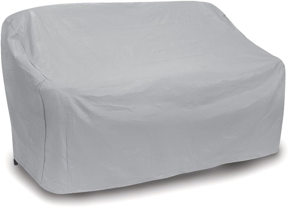 PROTECTIVE COVERS Weatherproof 3 Seat Wicker, Grey, Large.