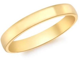9K Yellow GOLD SOLID COURT RING