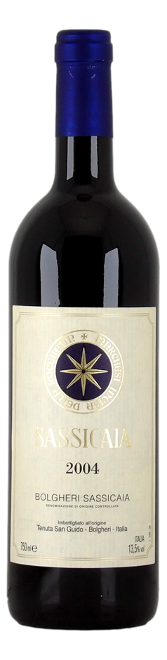 Tenuta San Guido Sassicaia Bolgheri DOC 2004 (1x 750mL), Italy