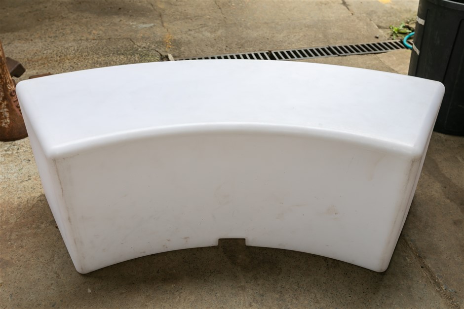 LED Glow 2 Seater Curve Bench