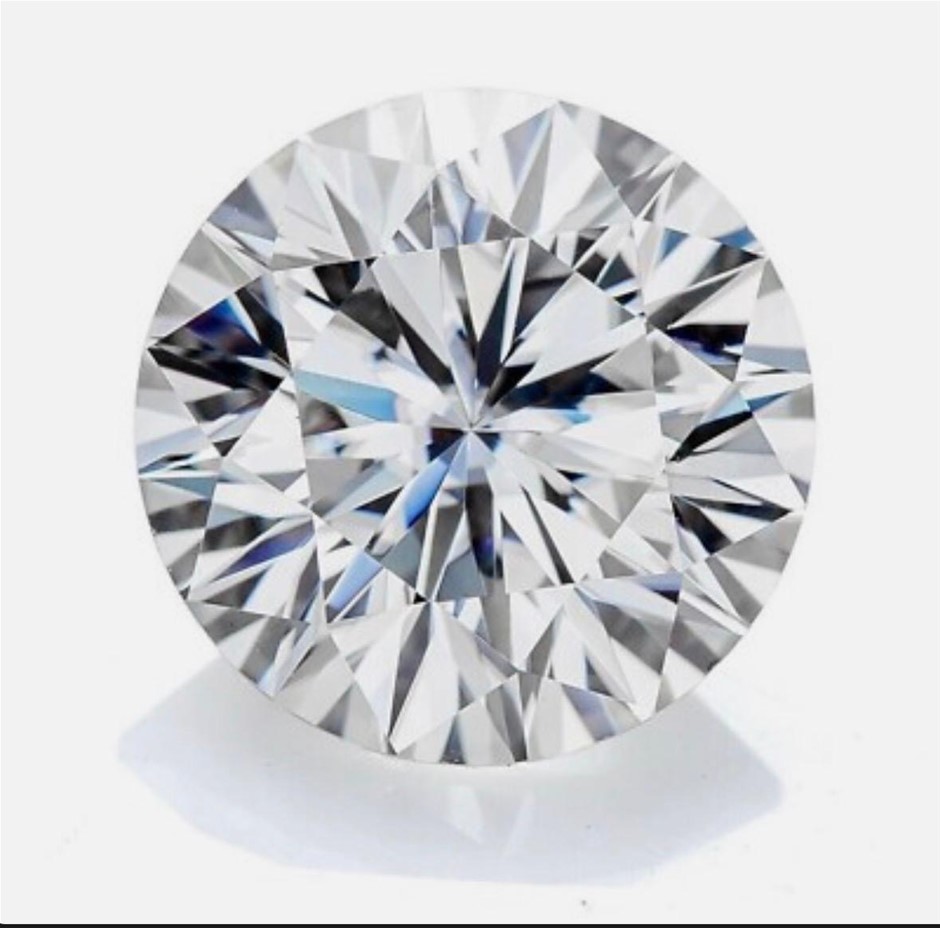 1.059ct One Stone NATURAL Dia. Round F/SI1 With Auscert Cert.