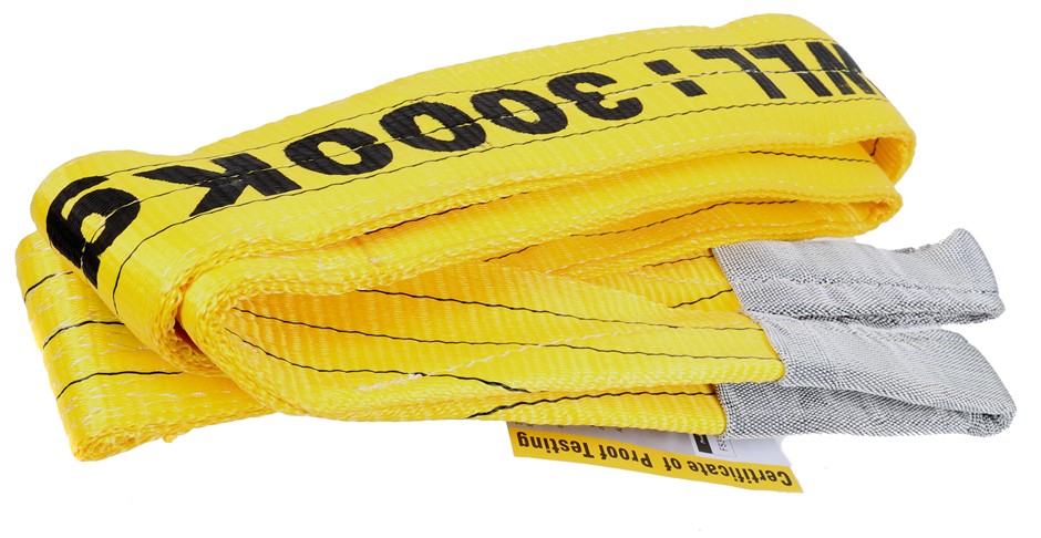 Flat Webb Lifting Sling, WLL 3,000kg x 3M (With Test Cert). Buyers Note -