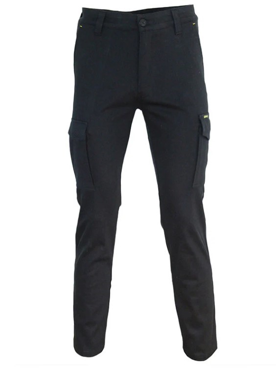 DNC Mens 3365 SlimFlex Cargo Pants, Size 132S, Black. Buyers Note - Discou
