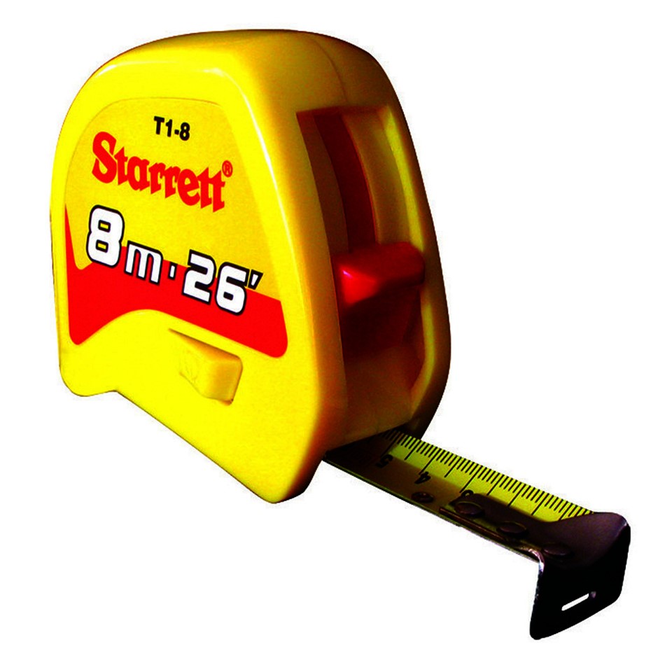 2 x STARRETT 8m-26ft Metric & Imperial Graduation  Buyers Note - Discount F